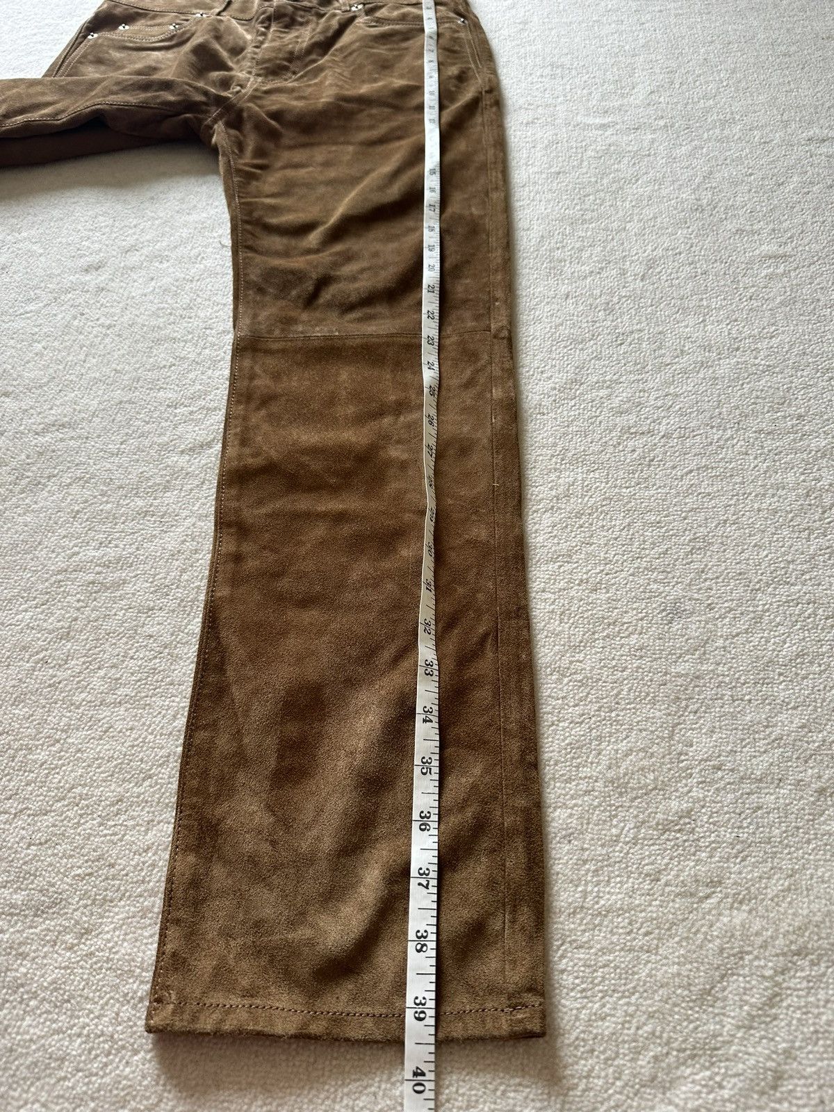 Saint Laurent Paris SS20 $3k+ 🤑 Saint Laurent suede leather pants trousers Size US 30 / EU 46 - 12 Thumbnail