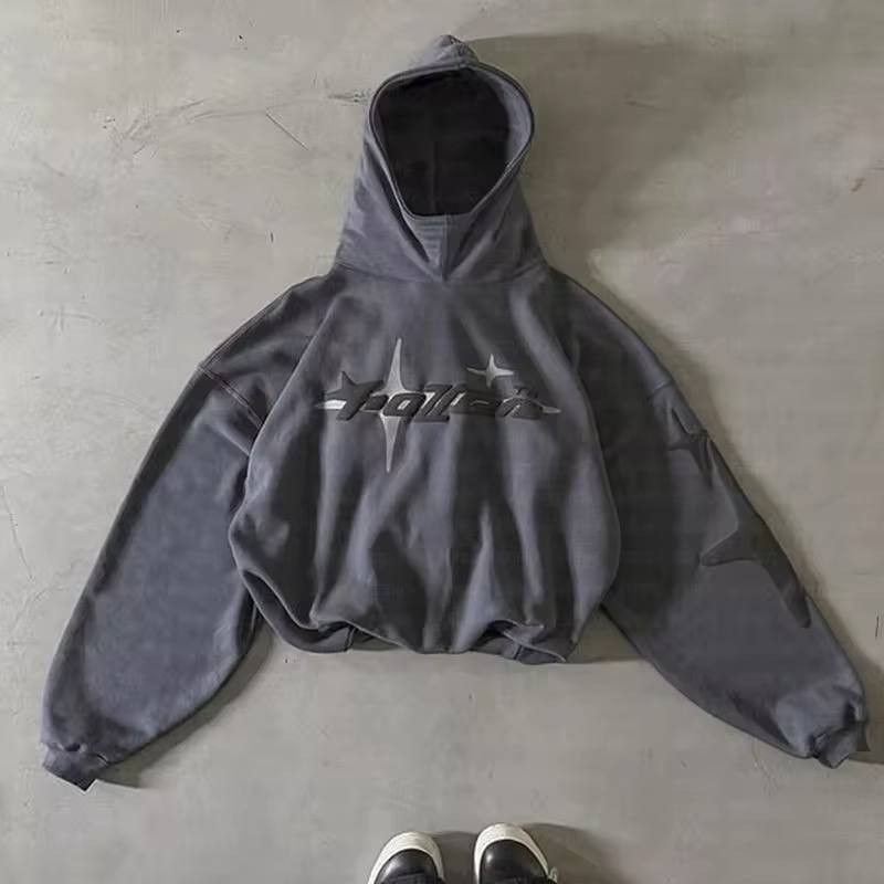 Vintage American vintage Hight Street hooded sweatshirt. Size US XL / EU 56 / 4 - 2 Thumbnail