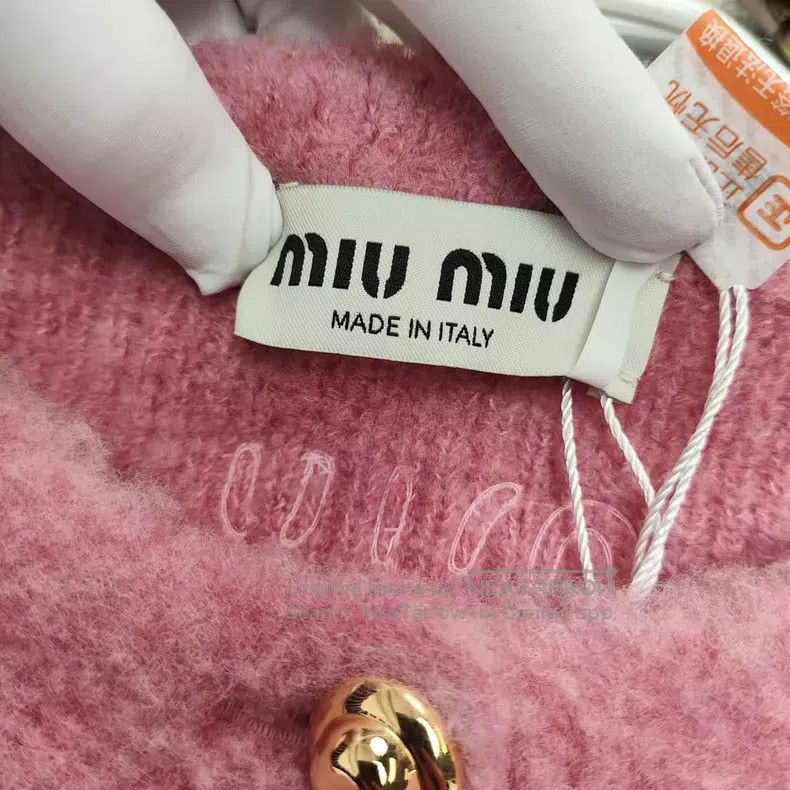 Miu Miu Miu Miu 36 Pink cashmere ladies' jacket Size S / US 4 / IT 40 - 3 Thumbnail