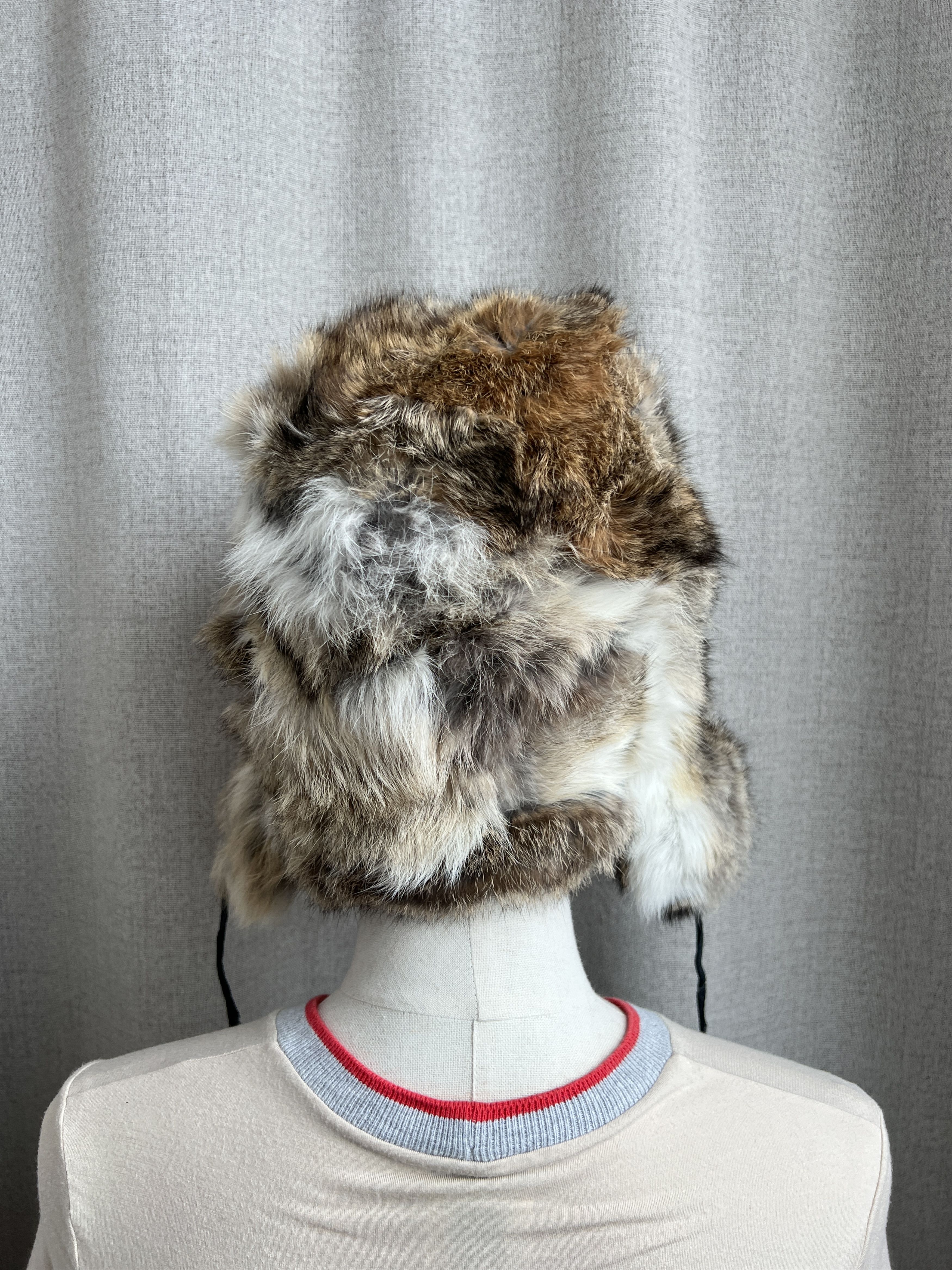 Vintage Vintage Ushanka Floppy Ears Real Rabbit Fur Hat Distressed Size ONE SIZE - 13 Thumbnail