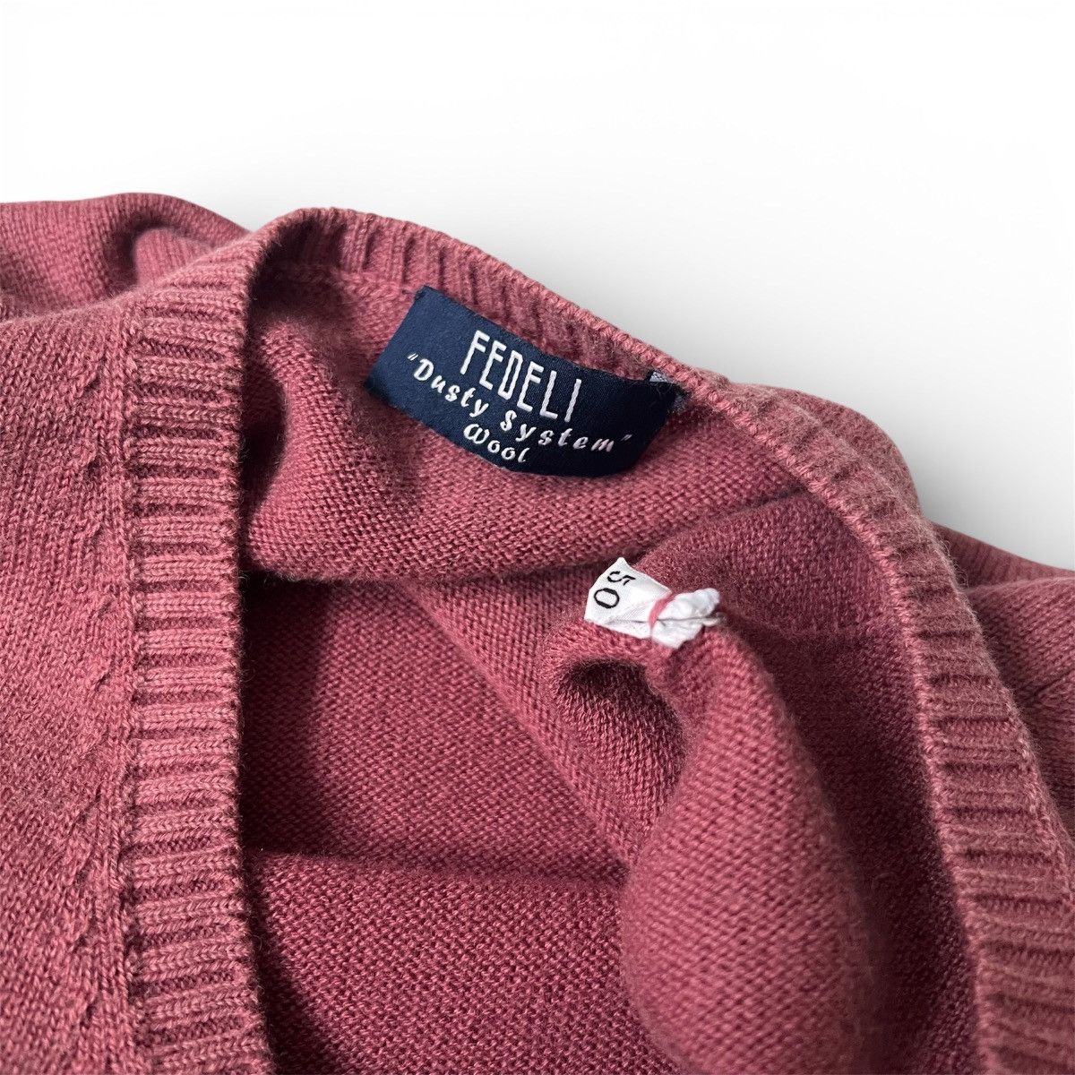Fedeli Fedeli “Dusty System” Merino wool V neck Sweater Size US M / EU 48-50 / 2 - 4 Thumbnail