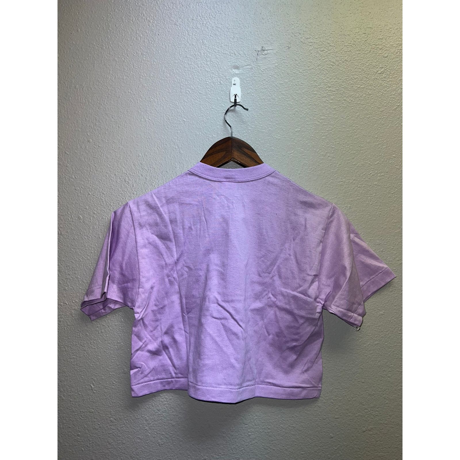 Other 80s Vintage Women's Sportswear Purple Crop Top Shirt Small Size S / US 4 / IT 40 - 6 Thumbnail