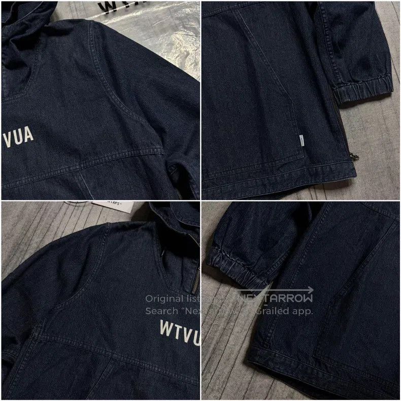 Wtaps Wtaps Half zip hooded denim jacket Size US M / EU 48-50 / 2 - 3 Thumbnail