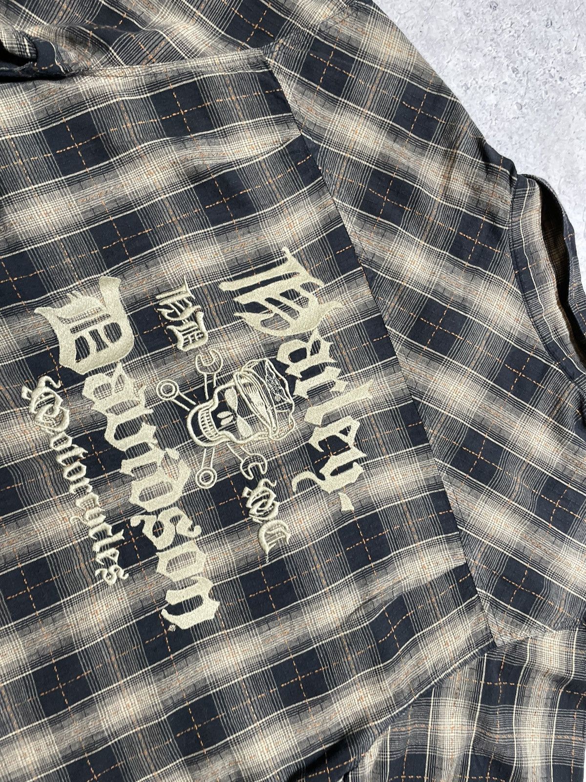 Harley Davidson × Vintage Vintage Short Sleeve Button Shirt Harley Davidson Big Logo Size US XXL / EU 58 / 5 - 9 Thumbnail