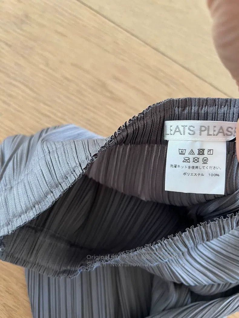 Issey Miyake Issey Miyake Gray Midi Skirt Size 25" / US 0 / IT 36 - 6 Thumbnail