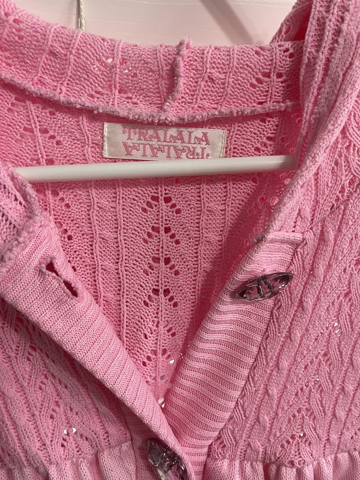 Japanese Brand Tralala x Liz Lisa Doll Pink Knitted Cardigan Size M / US 6-8 / IT 42-44 - 3 Thumbnail