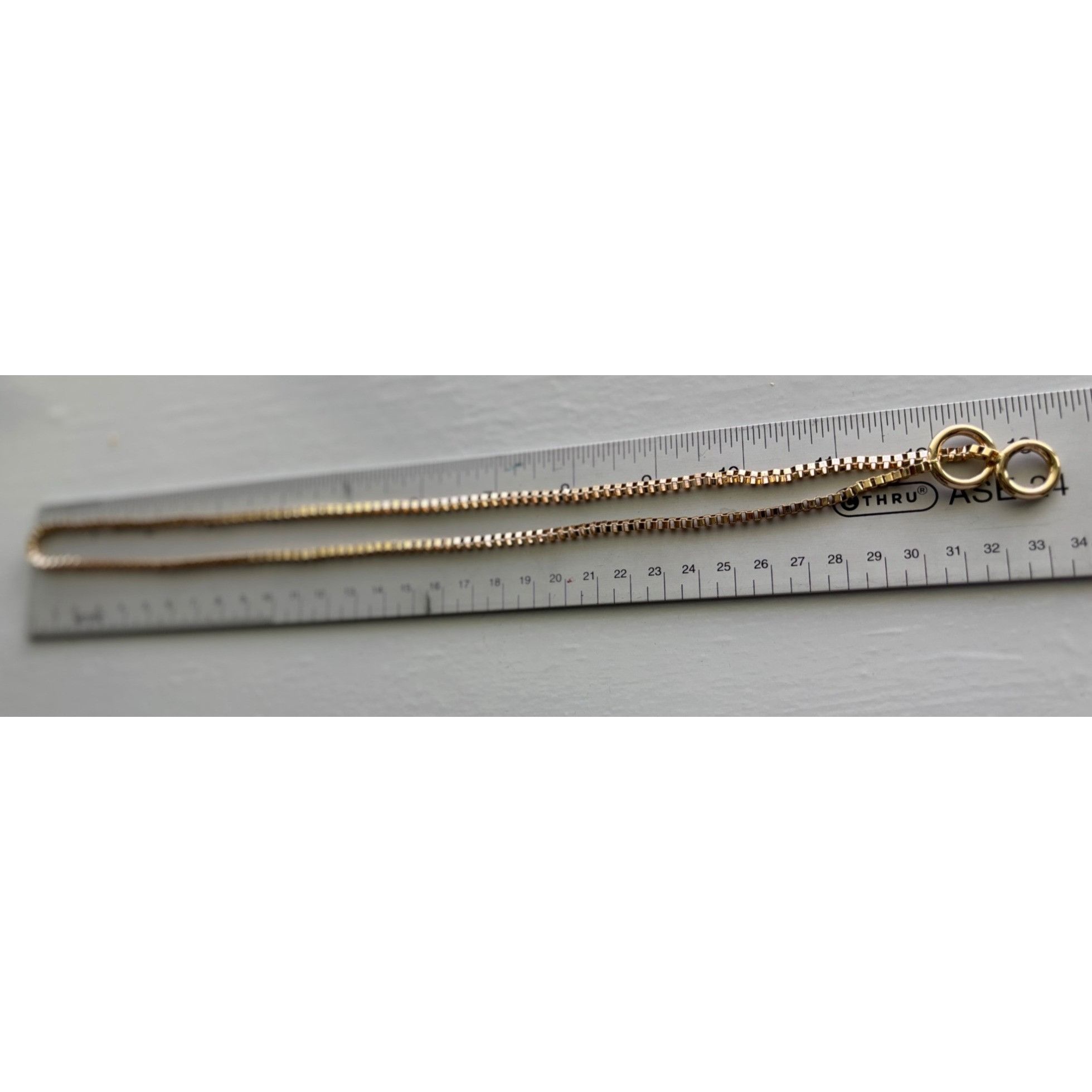 Other Gold-Tone Box Chain Necklace With Double Circle Pendant Size ONE SIZE - 4 Thumbnail