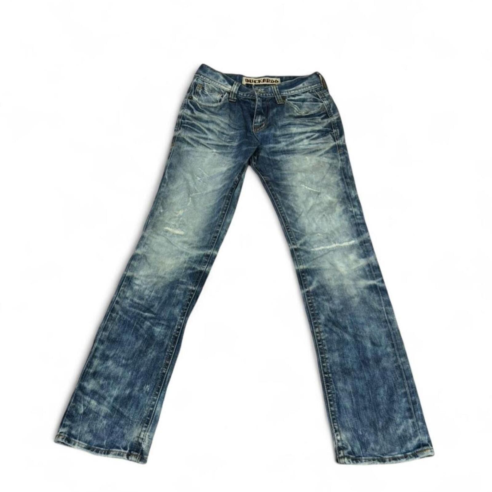 True Religion Buckaroo vintage shade light wash denim jeans Size 28" / US 6 / IT 42 - 2 Thumbnail