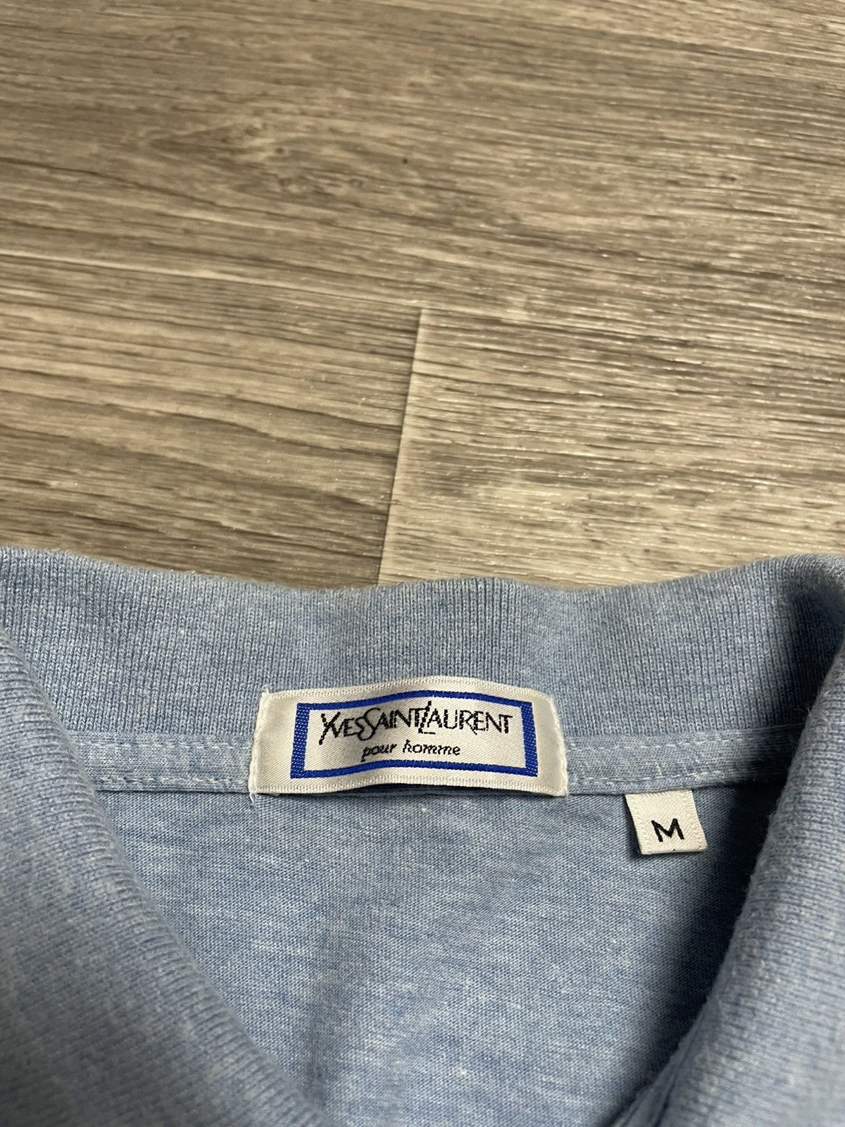 Yves Saint Laurent Vintage Yves Saint Laurent YSL Blue Polo Shirt Size US M / EU 48-50 / 2 - 7 Thumbnail