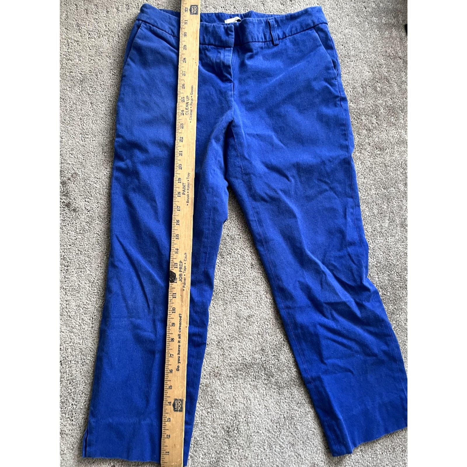 Vintage VINTAGE Halogen Capri Pants Women Size 4 Regular Tapered Blue Cotton Rayon Spandex Casual Size 27" / US 4 / IT 40 - 6 Thumbnail