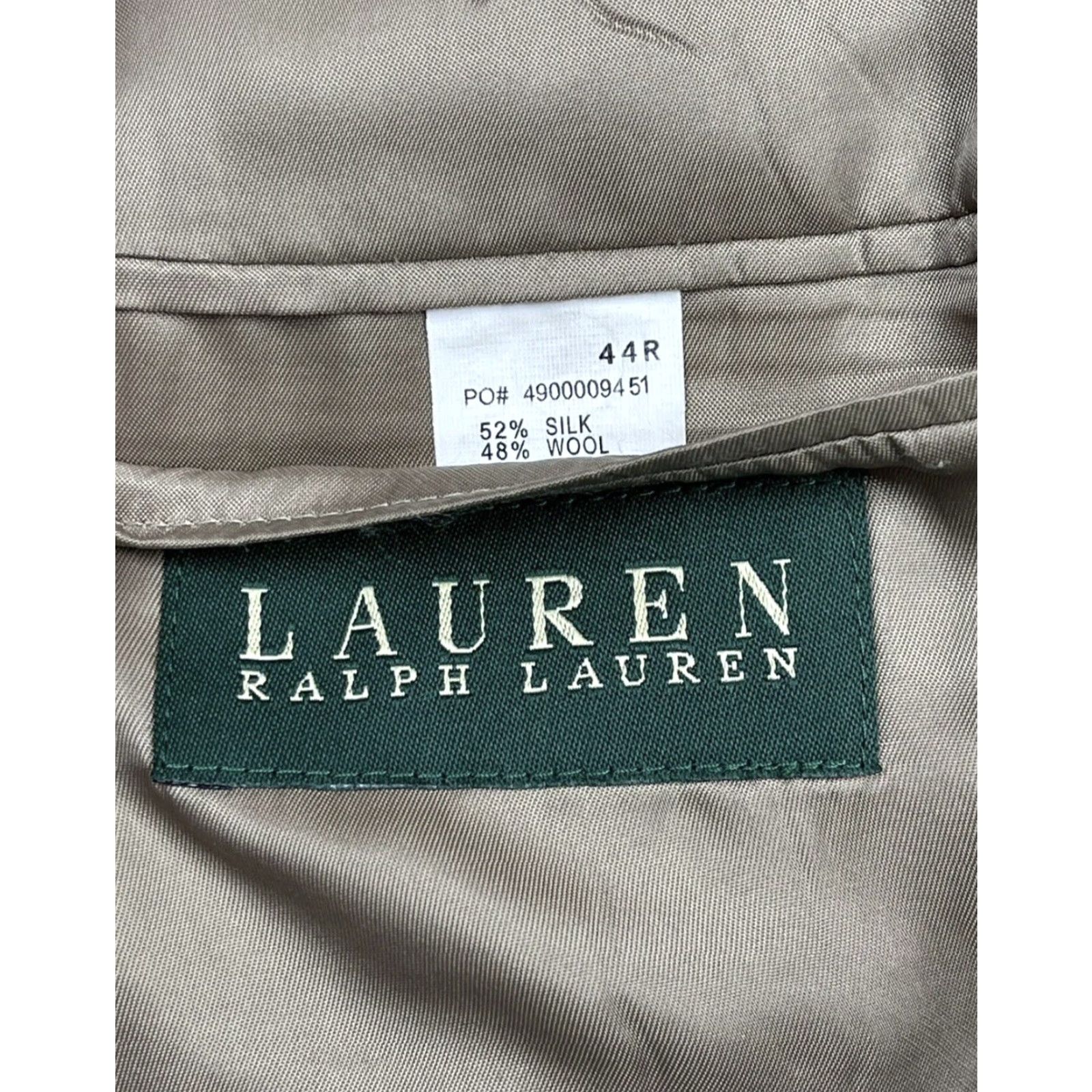Ralph Lauren VINTAGE Lauren Ralph Lauren Sport Coat Jacket 44 R Brown Check Silk Wool Classic Mens Size US S / EU 44-46 / 1 - 4 Thumbnail