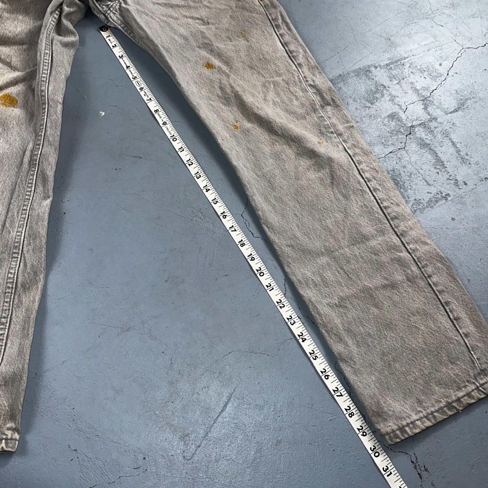 Levi's VINTAGE Levis 501 Jeans USA 80s Gray Acid Wash 31x32 Act 29x30 XX Straight Leg Size US 31 - 6 Thumbnail