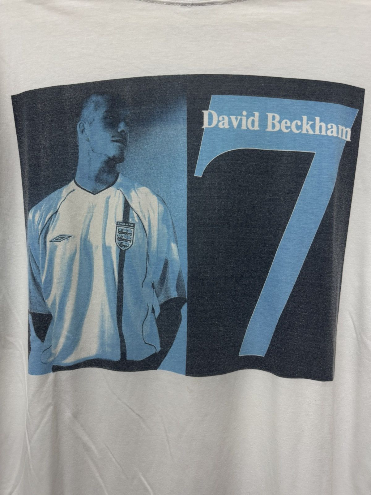 David Beckham Vintage 90’s David Becham England Photo Tee No 7 Size US L / EU 52-54 / 3 - 2 Thumbnail