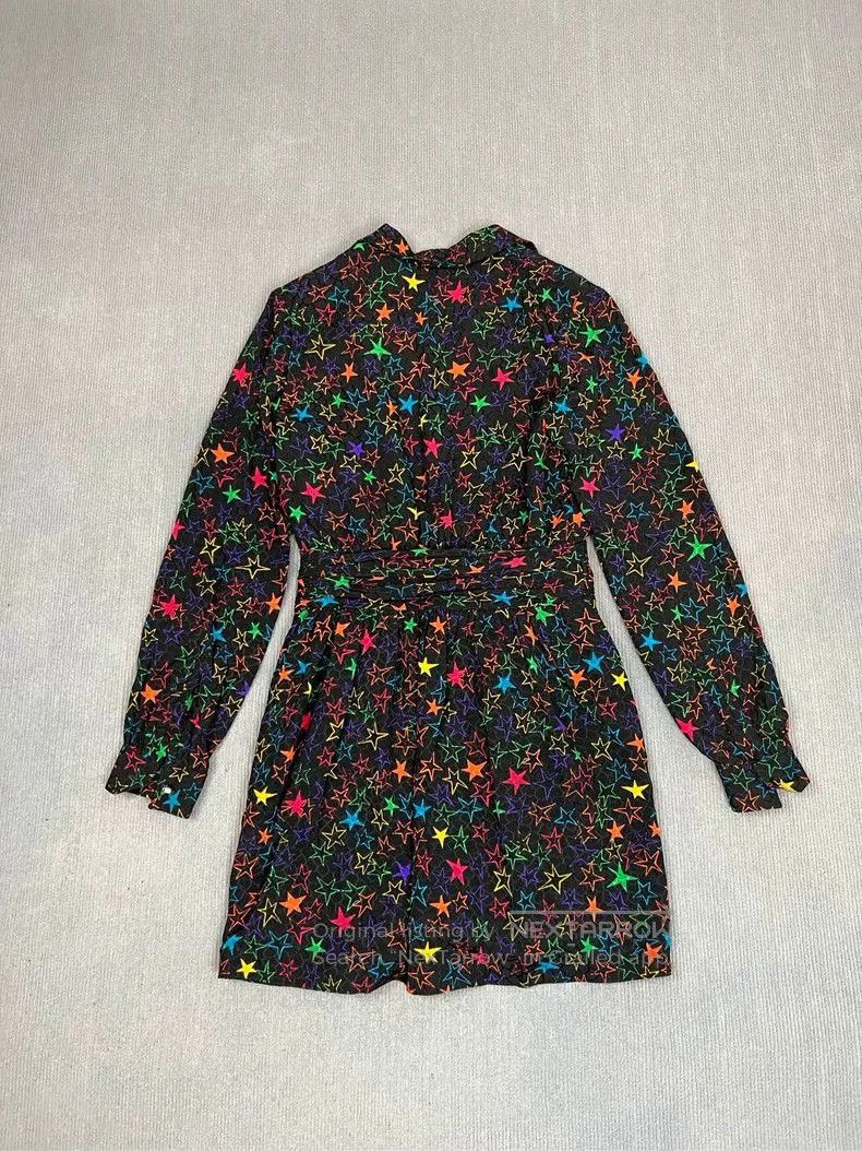 Yves Saint Laurent YSL Silk Star Print Dress . Size M / US 6-8 / IT 42-44 - 2 Thumbnail
