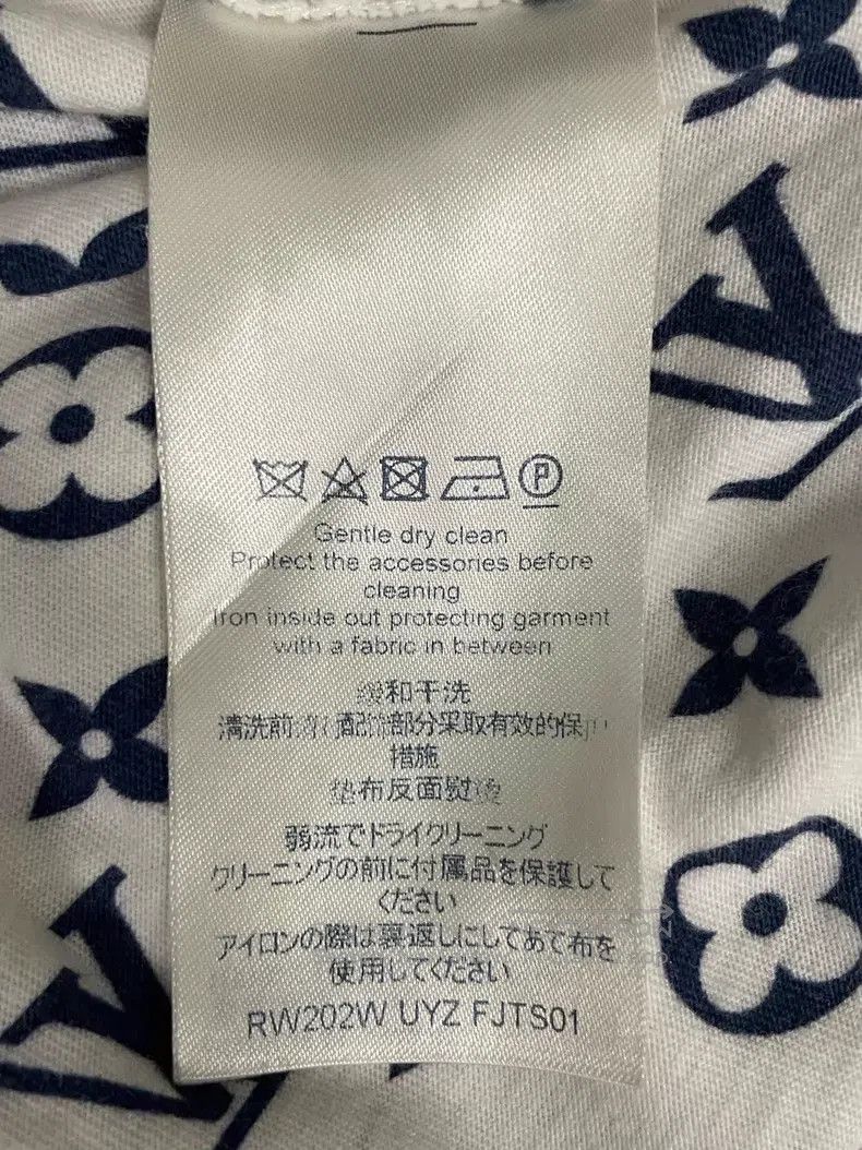 Louis Vuitton Louis Vuitton White Blue Flower Chain Short Sleeve T-Shirt Size US M / EU 48-50 / 2 - 4 Thumbnail