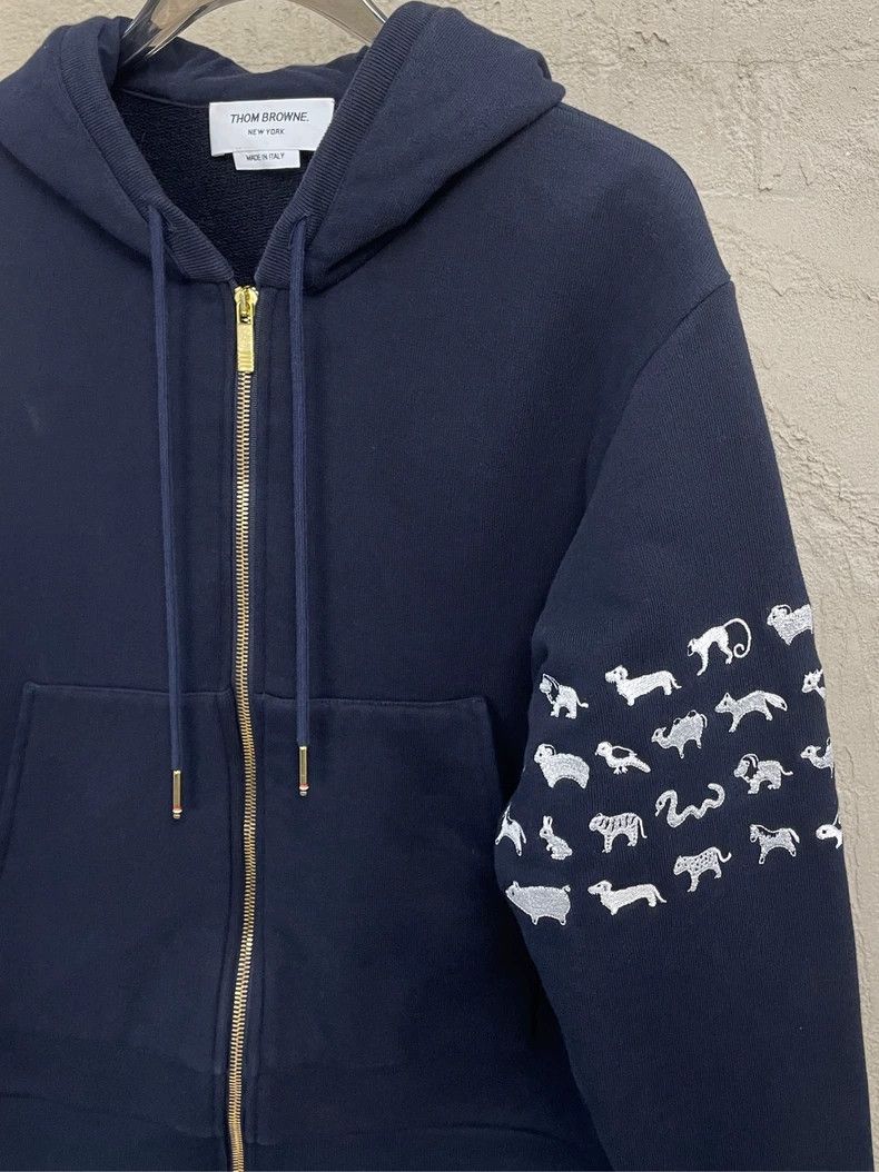 Thom Browne Thom browne Navy blue embroidered animal four-striped show Size US XS / EU 42 / 0 - 3 Thumbnail