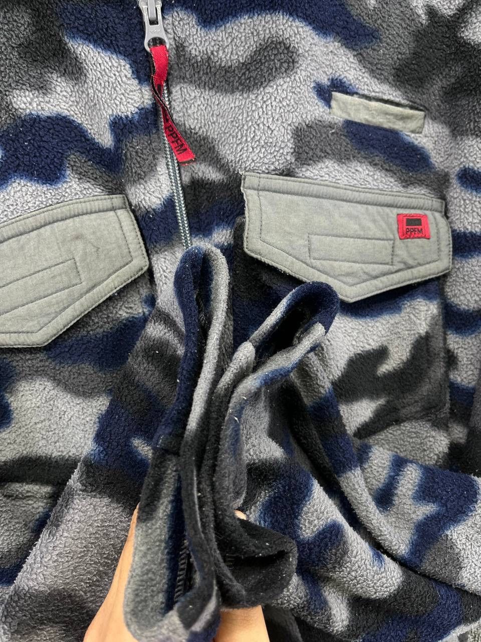PPFM Vintage PPFM Military Camo Fleece Zip Up Punk Jacket Size US L / EU 52-54 / 3 - 12 Thumbnail