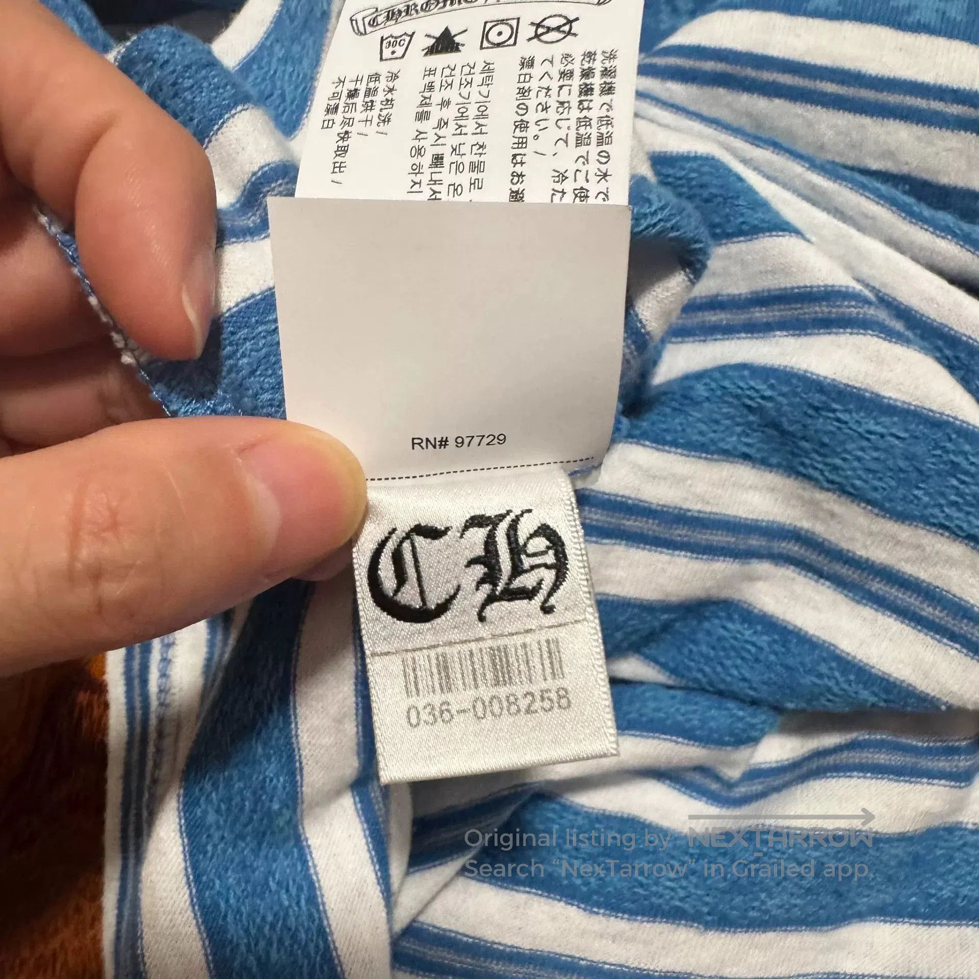 Chrome Hearts chrome hearts blue striped short sleeve t. Size US M / EU 48-50 / 2 - 8 Thumbnail