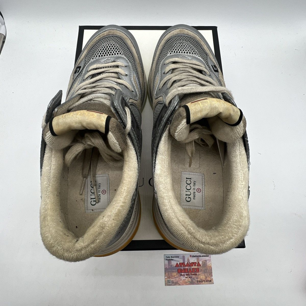 Gucci Gucci ultrapace silver metallic Size US 11 / EU 44 - 7 Thumbnail