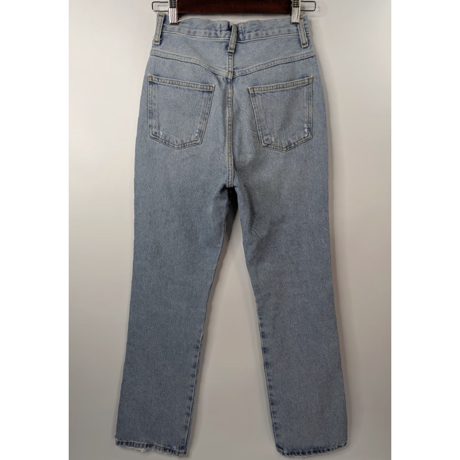 Agolde AGolde High Rise Pinch Waist Denim Jeans Size 24 Light Blue A095-1141 Jeans Women 5-Pocket Slim Casual 24 Blue Size 42" / US 20 - 5 Thumbnail