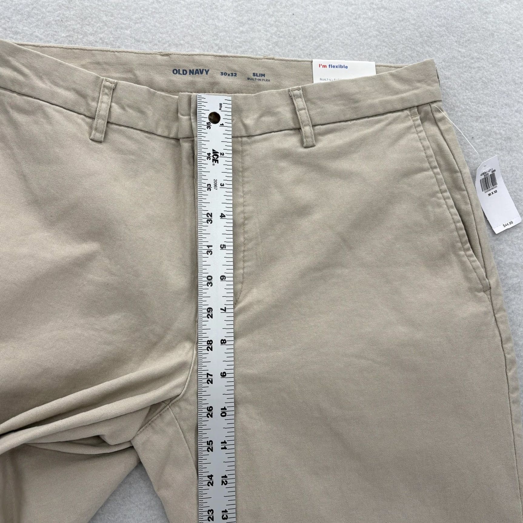 Old Navy Old Navy Pants Mens 30x32 Khaki Slim Built-In Flex Chino Casual Preppy Size US 30 / EU 46 - 7 Thumbnail