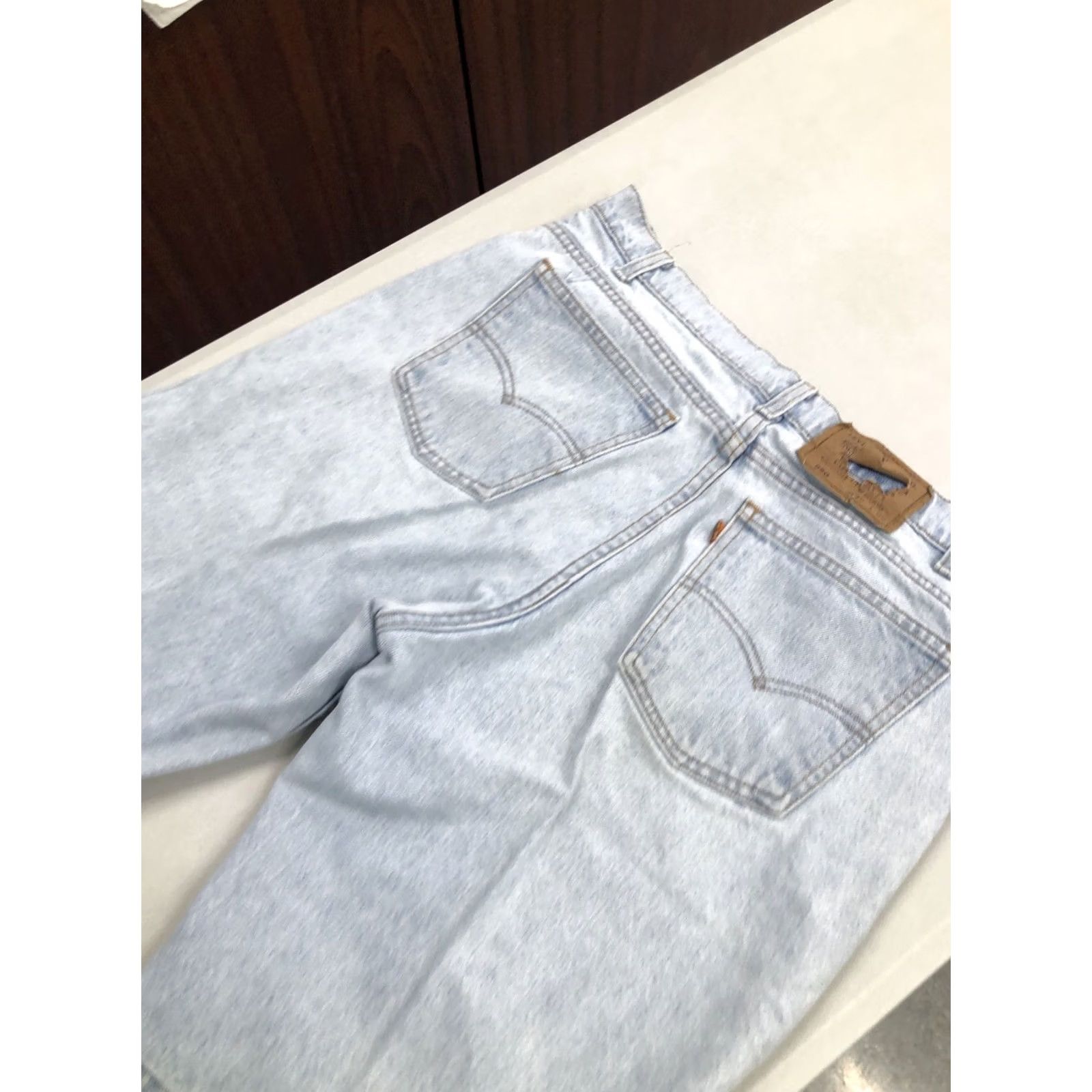 Levi's VINTAGE Levi’s 550 Orange Tab Denim Shorts Size 34 Blue Size US 34 / EU 50 - 5 Thumbnail