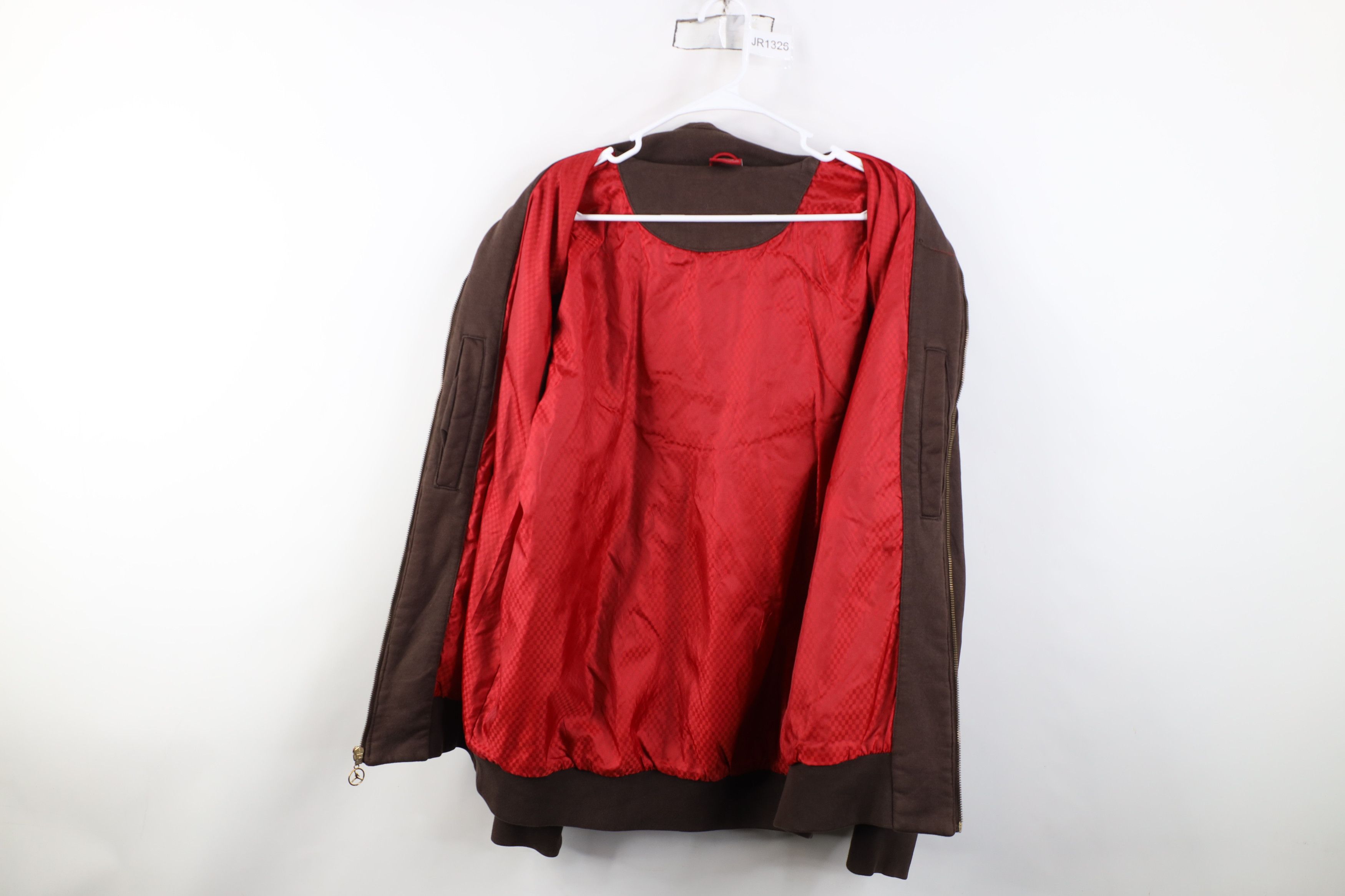 Nike Vintage Nike Air Jordan Heavyweight Bomber Jacket Brown Size US XL / EU 56 / 4 - 10 Thumbnail