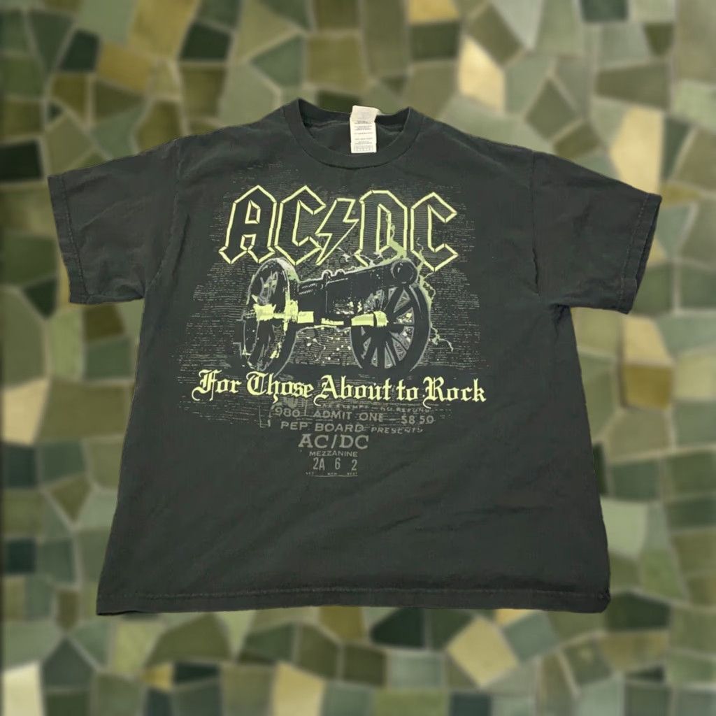 Delta AC/DC Shirt Mens Large Black For Those About To Rock Tee Rock Concert 2006 Size US L / EU 52-54 / 3 - 1 Thumbnail