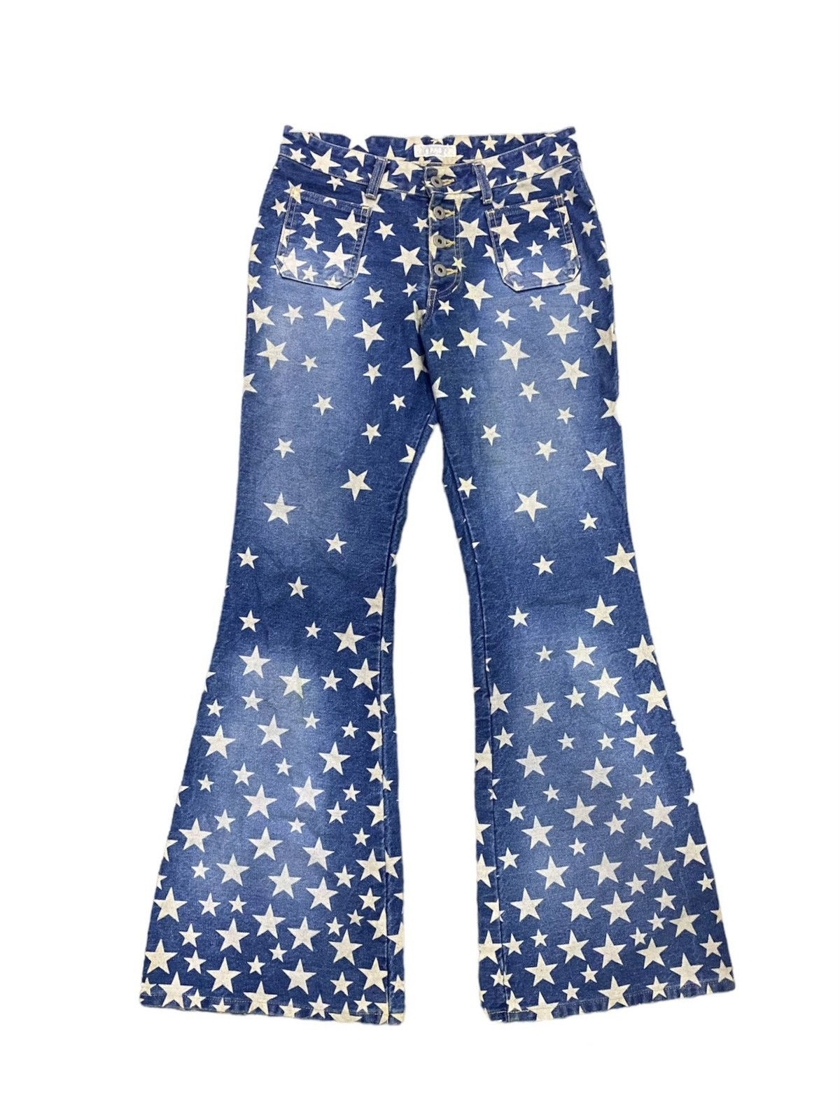 Hysteric Glamour Magic Square Star Printed Hysteric Style Flare Denim Size US 28 / EU 44 - 1 Thumbnail