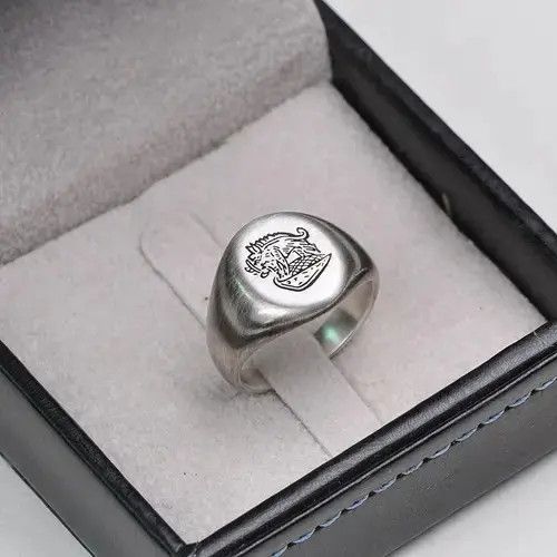 Jewelry Animal Boar Pattern Ring Size ONE SIZE - 2 Thumbnail