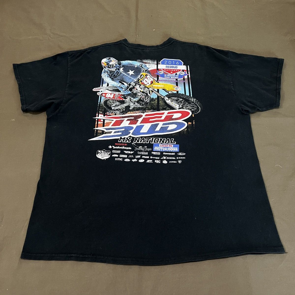 Fox Racing × Sports Specialties 2016 Red Bud MX Pro Nationals Motocross Promo Tee 2XL Size US XXL / EU 58 / 5 - 2 Thumbnail