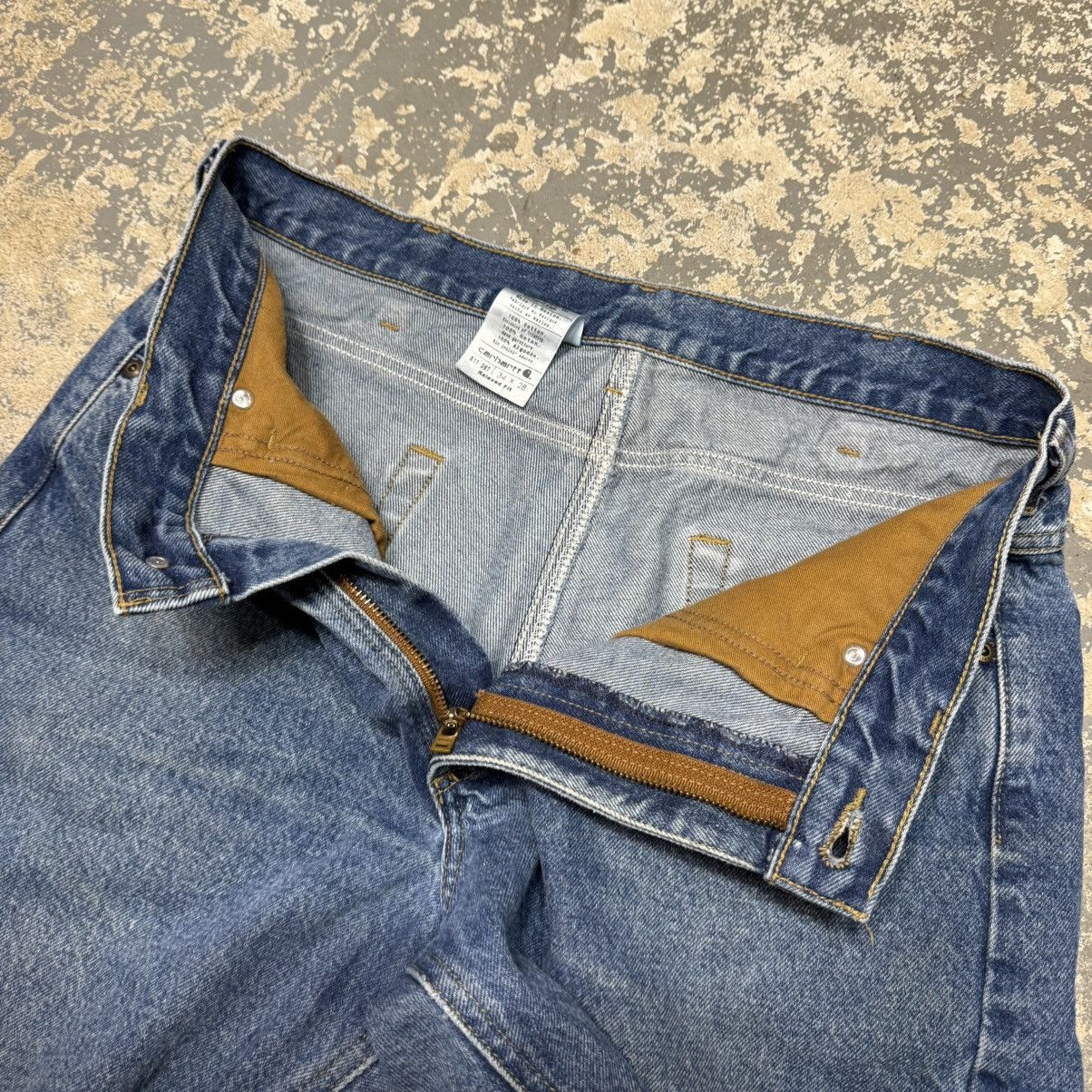 Carhartt Vintage Carhartt Denim Cut Off Workwear Shorts Jorts Size US 34 / EU 50 - 5 Thumbnail