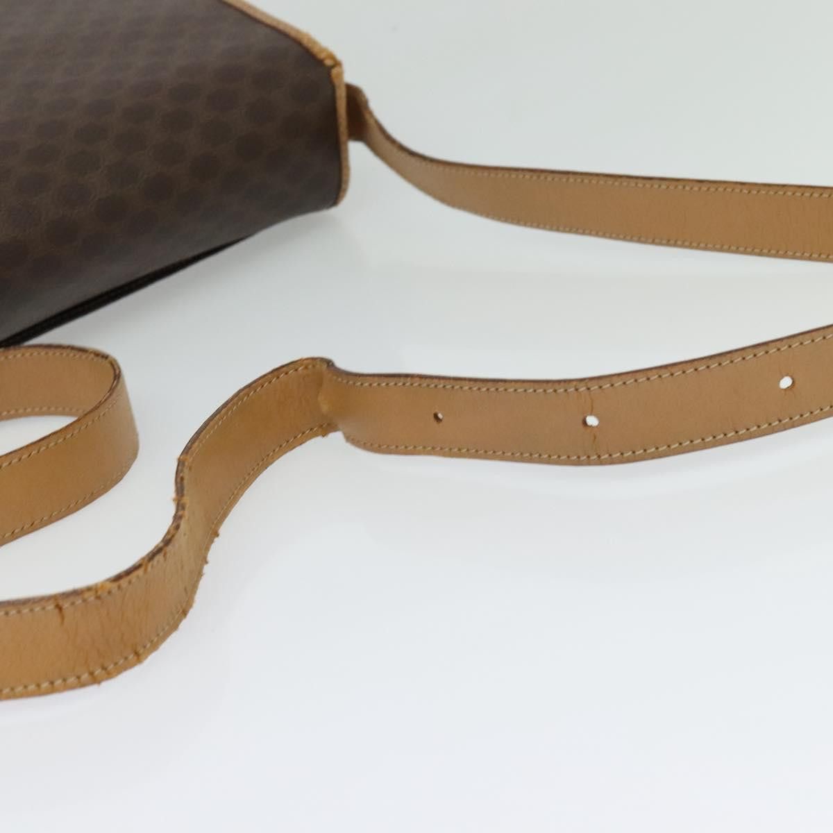 Celine CELINE Macadam Canvas Shoulder Bag Pvc Leather Brown Gold Size ONE SIZE - 7 Thumbnail