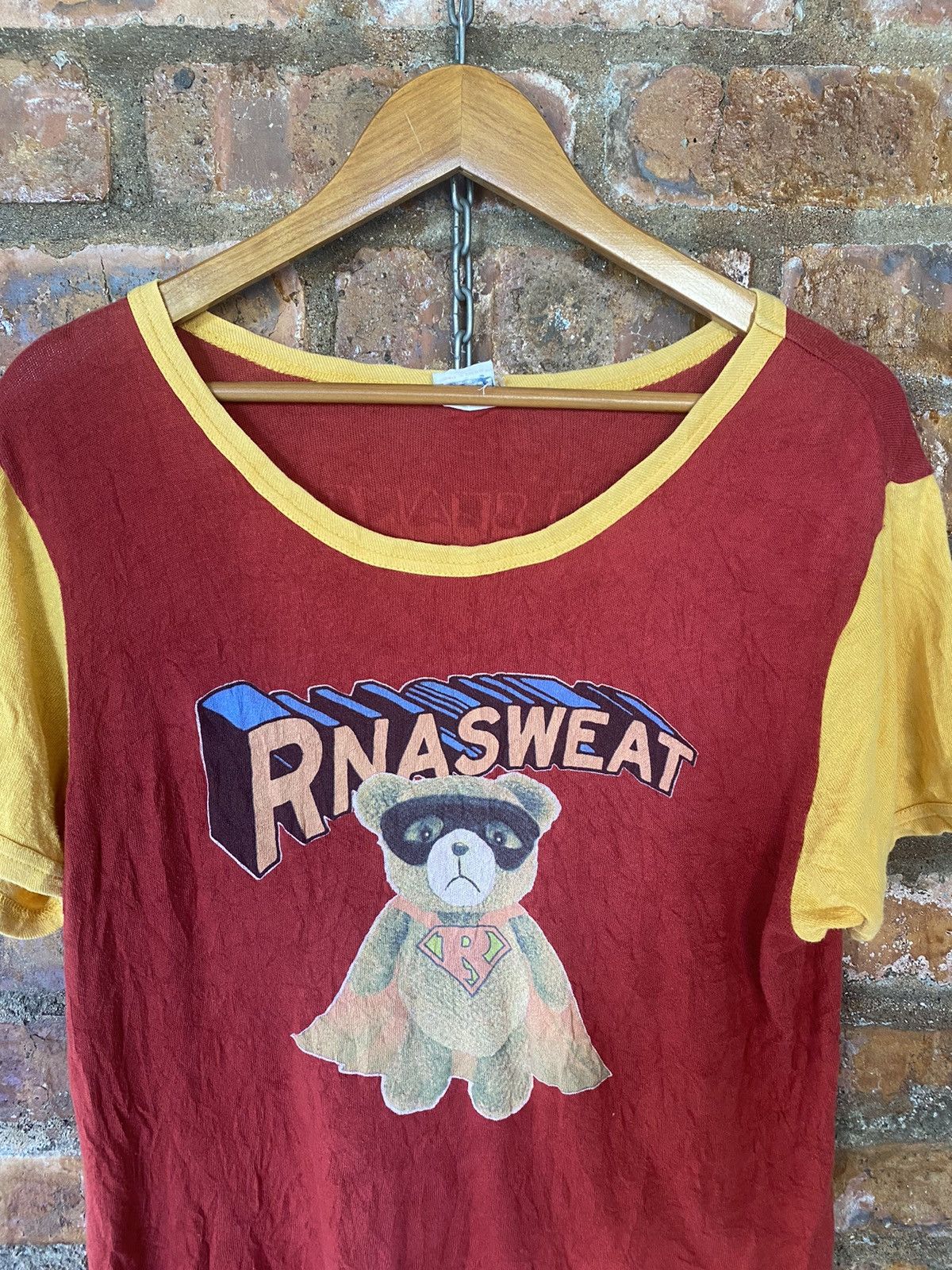 Hysteric Glamour × Japanese Brand RNA DNA bear superhero wide collar tee Size US S / EU 44-46 / 1 - 3 Thumbnail