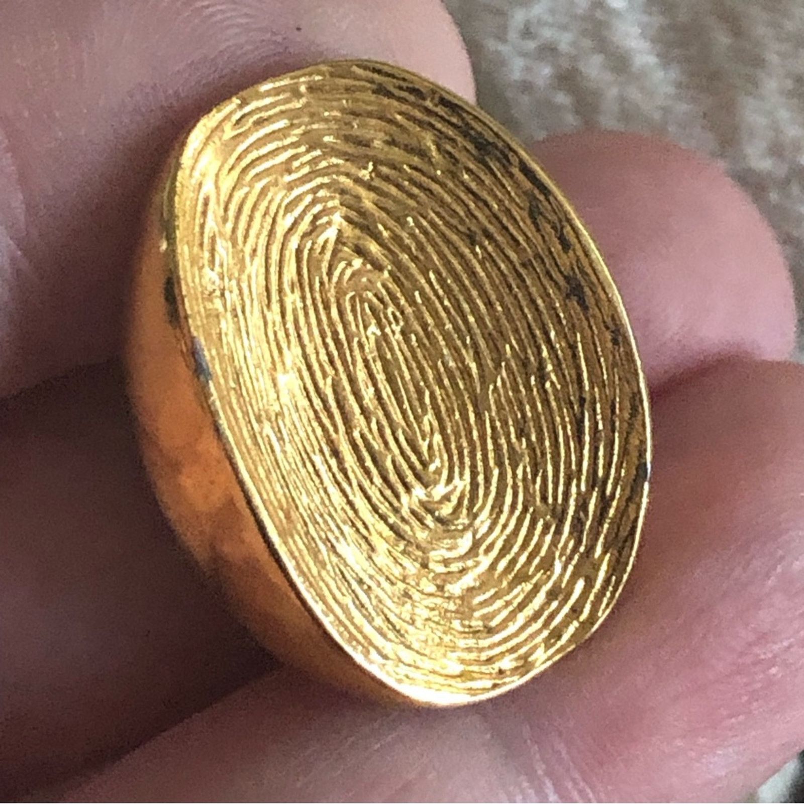 Vintage Vintage 70s oval gold plated clip on earrings Size ONE SIZE - 5 Thumbnail