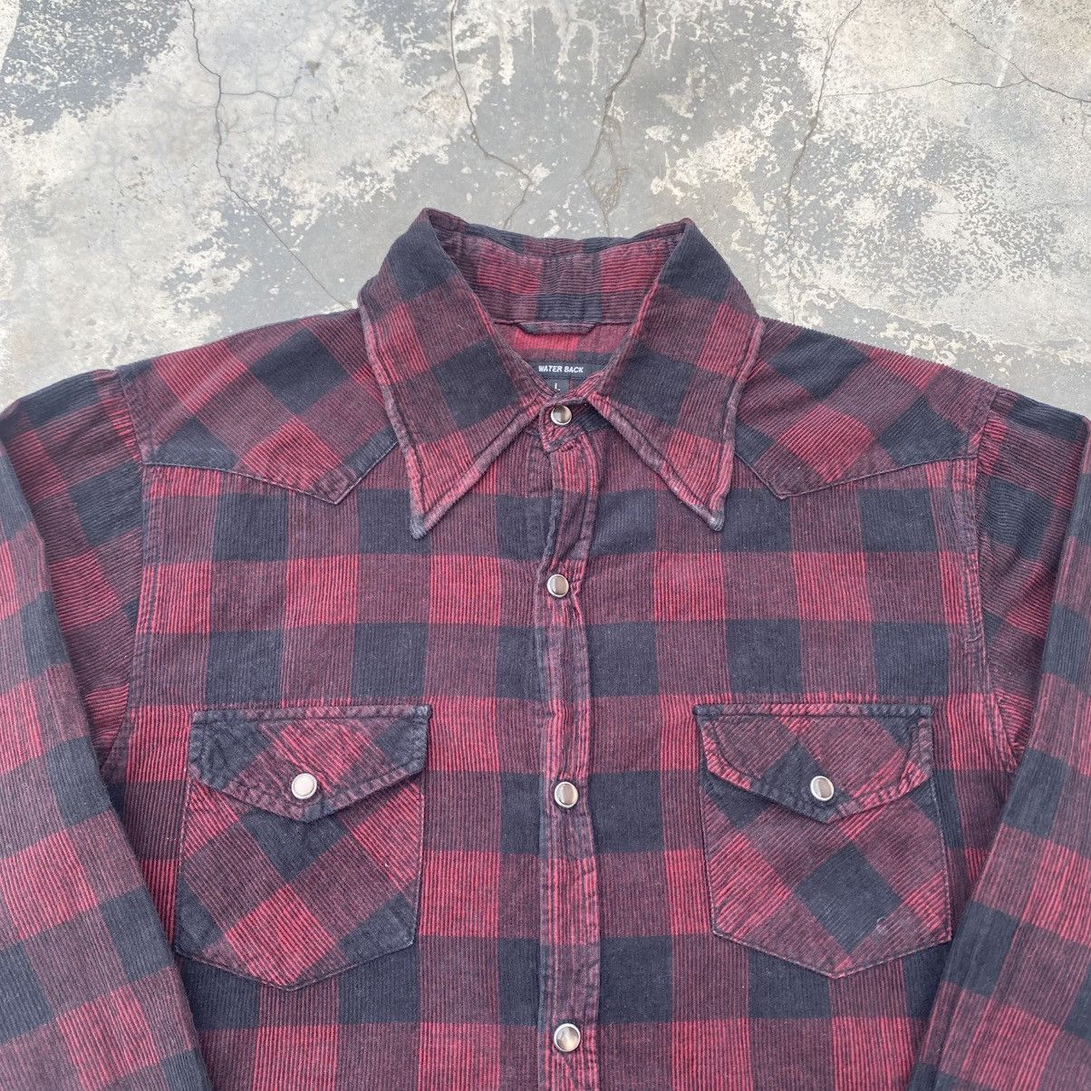 If Six Was Nine WATER BACK Snap Button Western Corduroy Shirt Size US M / EU 48-50 / 2 - 2 Thumbnail