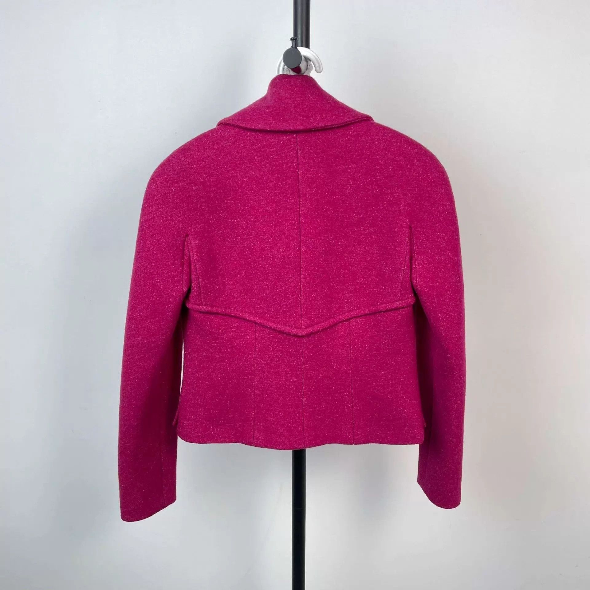 Chanel Chanel Pink Wool Jacket 34 EU Size XS / US 0-2 / IT 36-38 - 2 Thumbnail