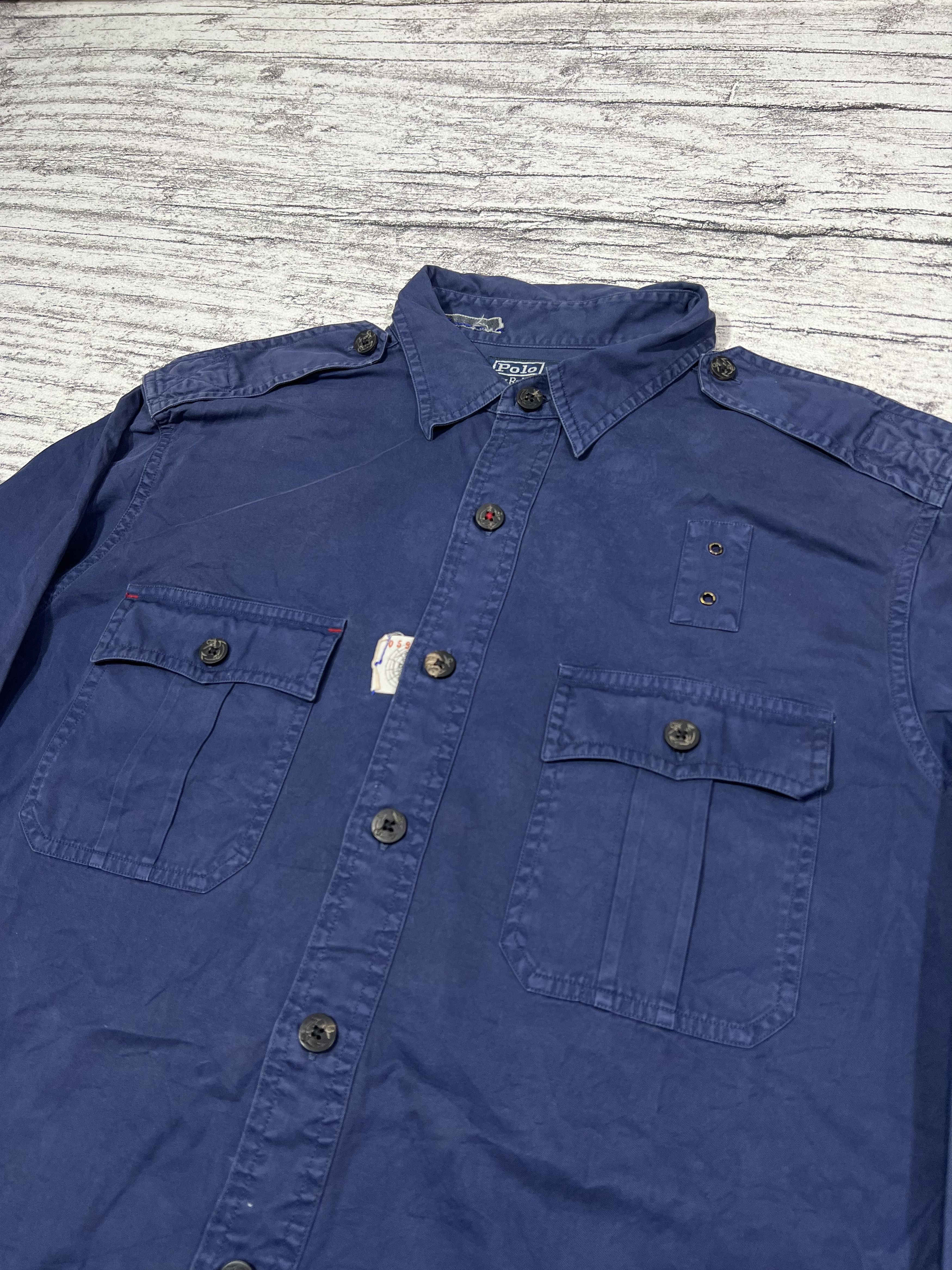 Polo Ralph Lauren 2000s Polo Ralph Lauren Rrl Cloud Buster Work Shirt y2k Size US L / EU 52-54 / 3 - 4 Thumbnail