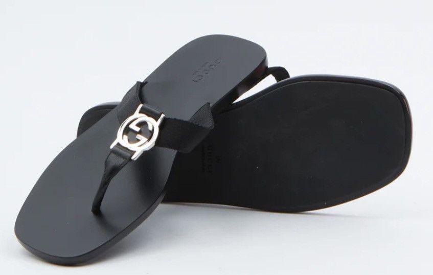 Gucci Leather Gucci Flip Flops Size US 7.5 / IT 37.5 - 2 Thumbnail
