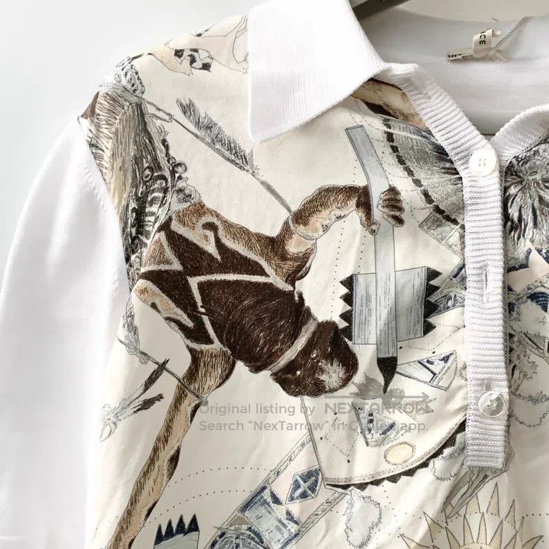 Hermes Hermes T-shirt White Size M / US 6-8 / IT 42-44 - 2 Thumbnail