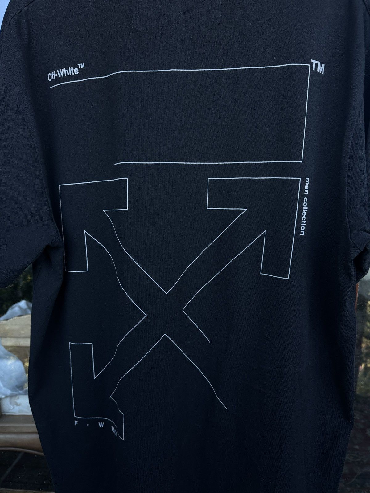 Off-White Off-White Unfinished Arrows Black T Shirt Size US M / EU 48-50 / 2 - 7 Thumbnail