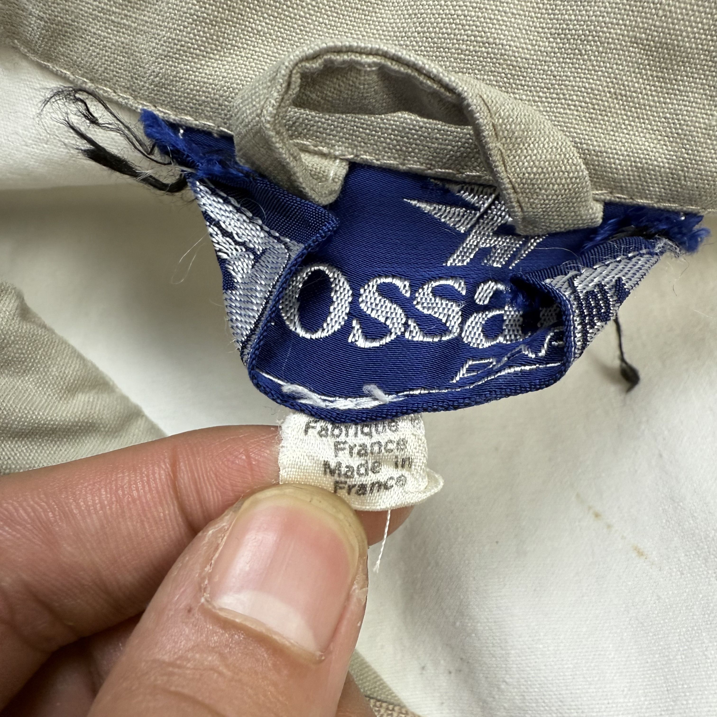Vintage Mossant Paris White Tactical Utility Jacket Buckle Strap Size US L / EU 52-54 / 3 - 9 Thumbnail