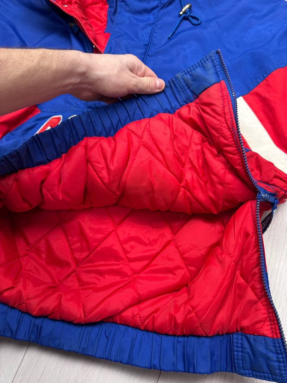 NHL Vintage 90s NHL Starter New York Rangers Half Zip Jacket Size US L / EU 52-54 / 3 - 17 Thumbnail