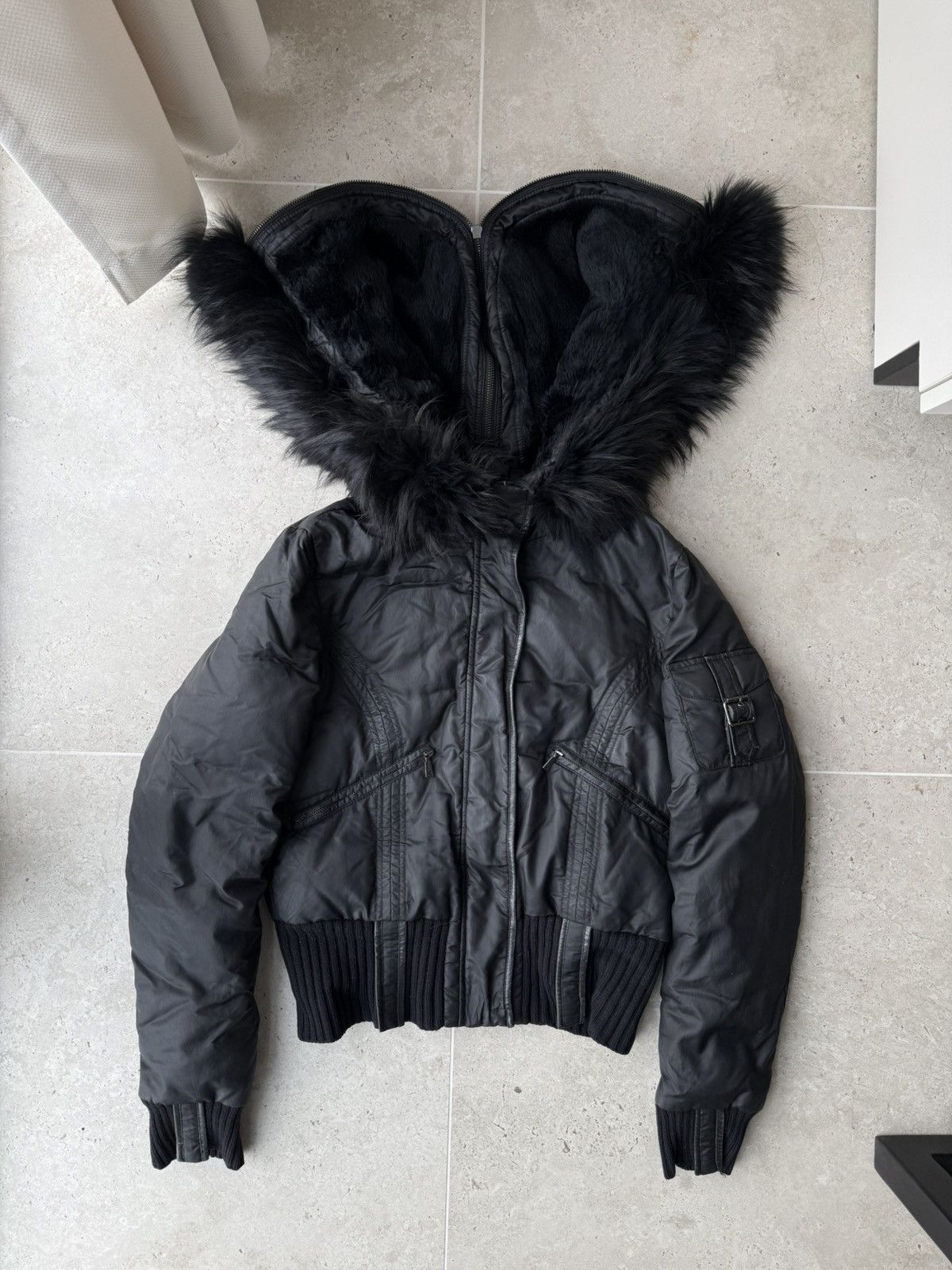 If Six Was Nine 00s LGB If Six Was Nine Style Multi Pocket Faux Fur Jacket Size M / US 6-8 / IT 42-44 - 1 Thumbnail
