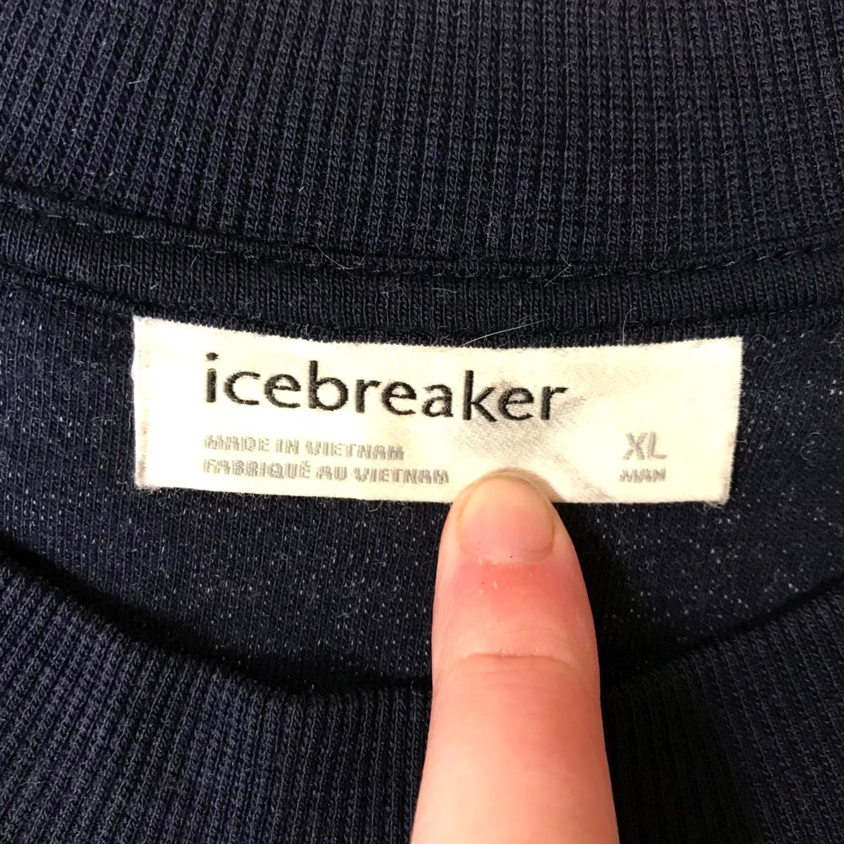 Icebreaker Icebreaker Men’s Navy Blue Crewneck Sweatshirt XL Size Pullover Knit Logo Size US XL / EU 56 / 4 - 7 Thumbnail