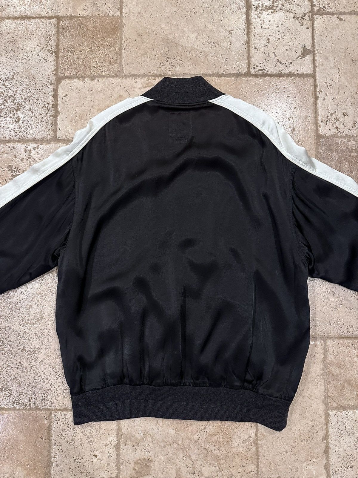 Japanese Brand Visvim Douglas Jkt SS21 Satin Black Zip Souvenir Jacket Size US XL / EU 56 / 4 - 10 Thumbnail