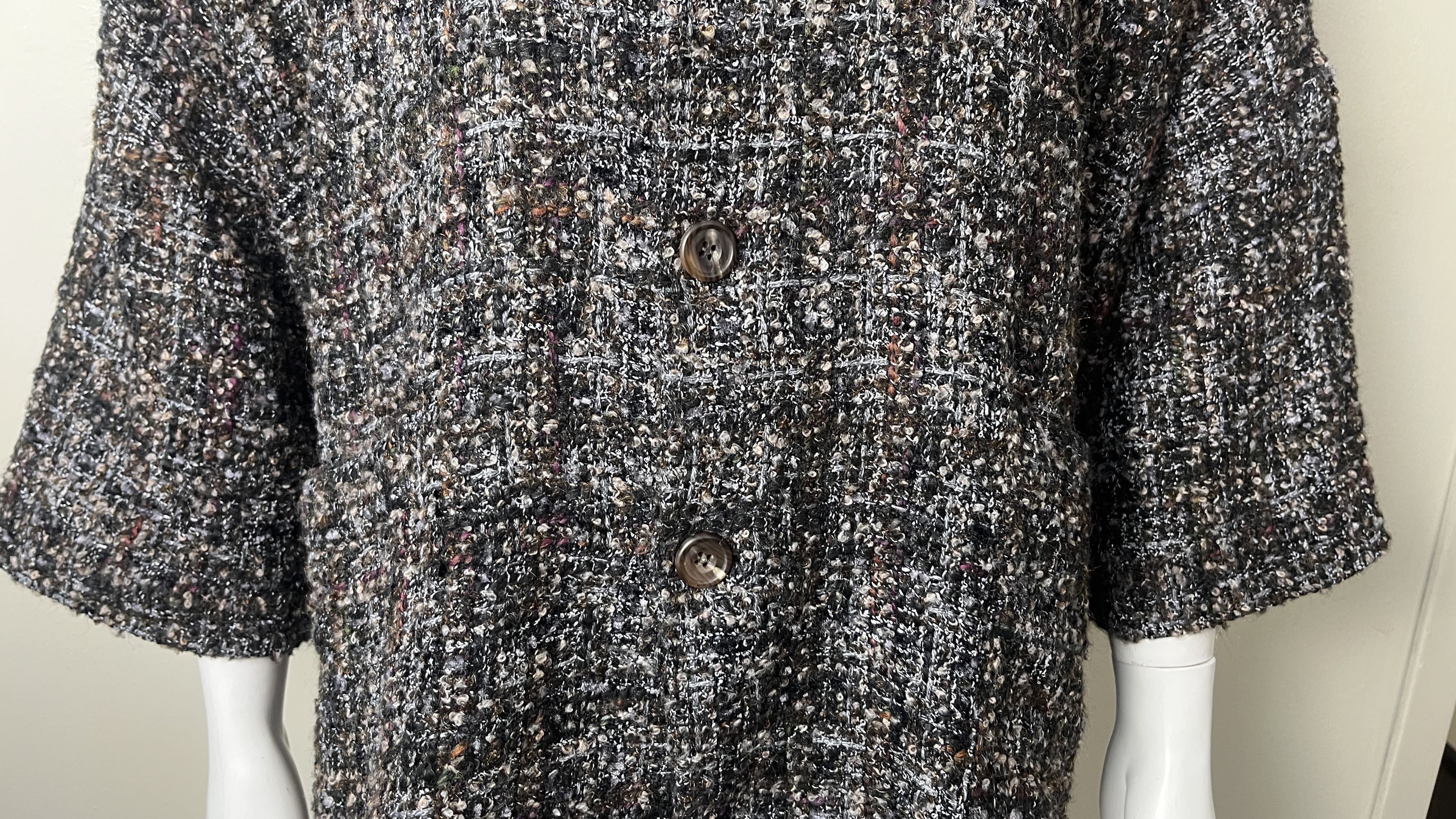 eskandar Eskandar O/S LUX Oversized Rich Tweed Boucle Coat Jacket 0 Size S / US 4 / IT 40 - 14 Thumbnail