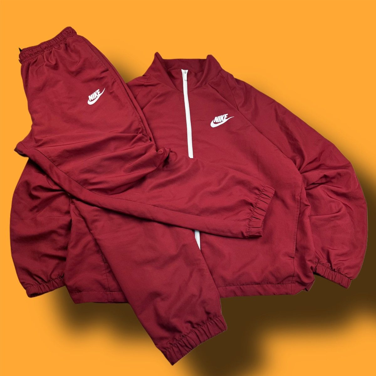 Nike × Vintage NIKE VINTAGE NYLON OVERSIZE DRIL TRACK SUIT Y2k Size US XL / EU 56 / 4 - 1 Thumbnail