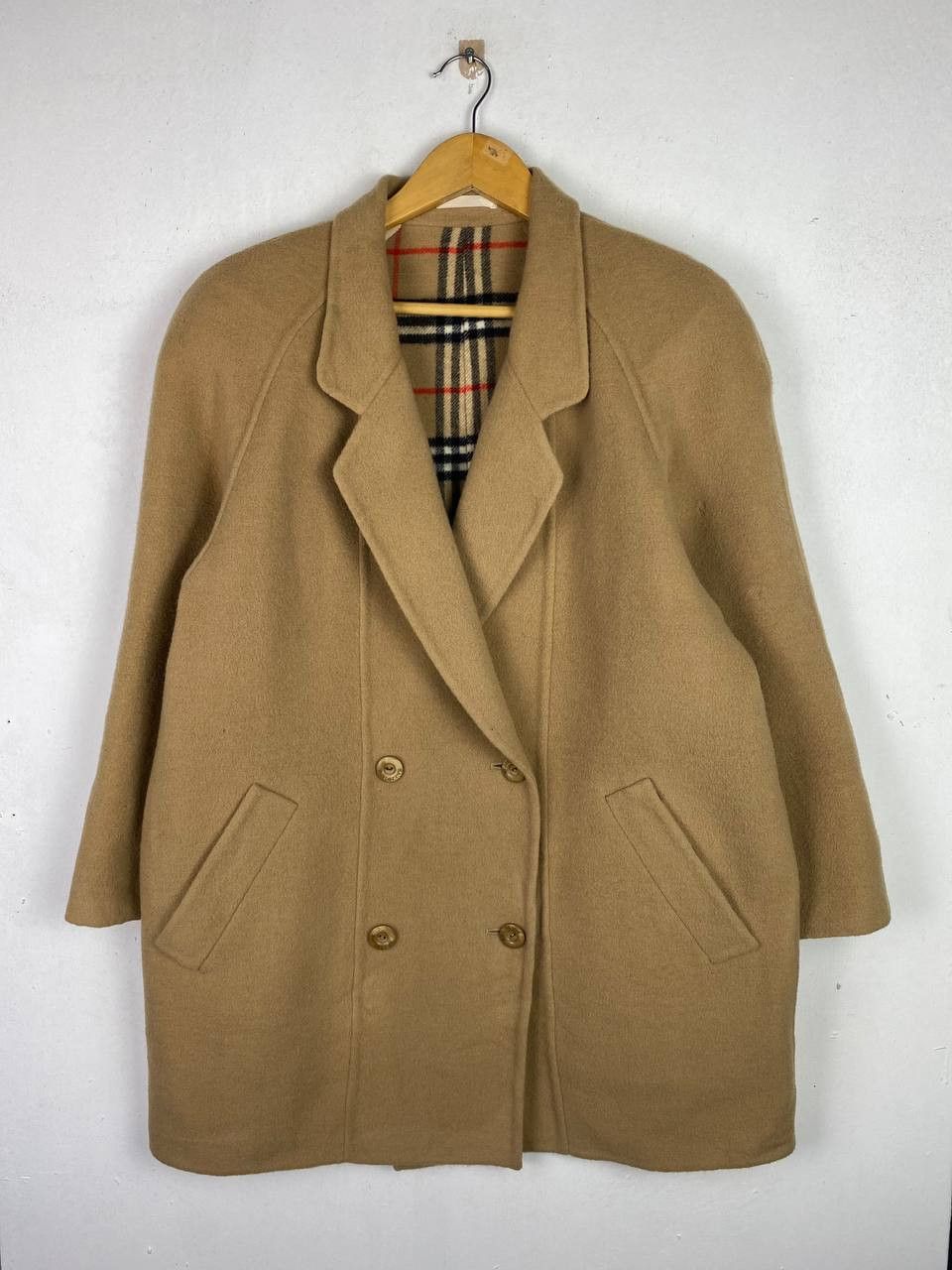 Burberry vintage burberrys wool jacket nova checked lining Size US XL / EU 56 / 4 - 1 Thumbnail