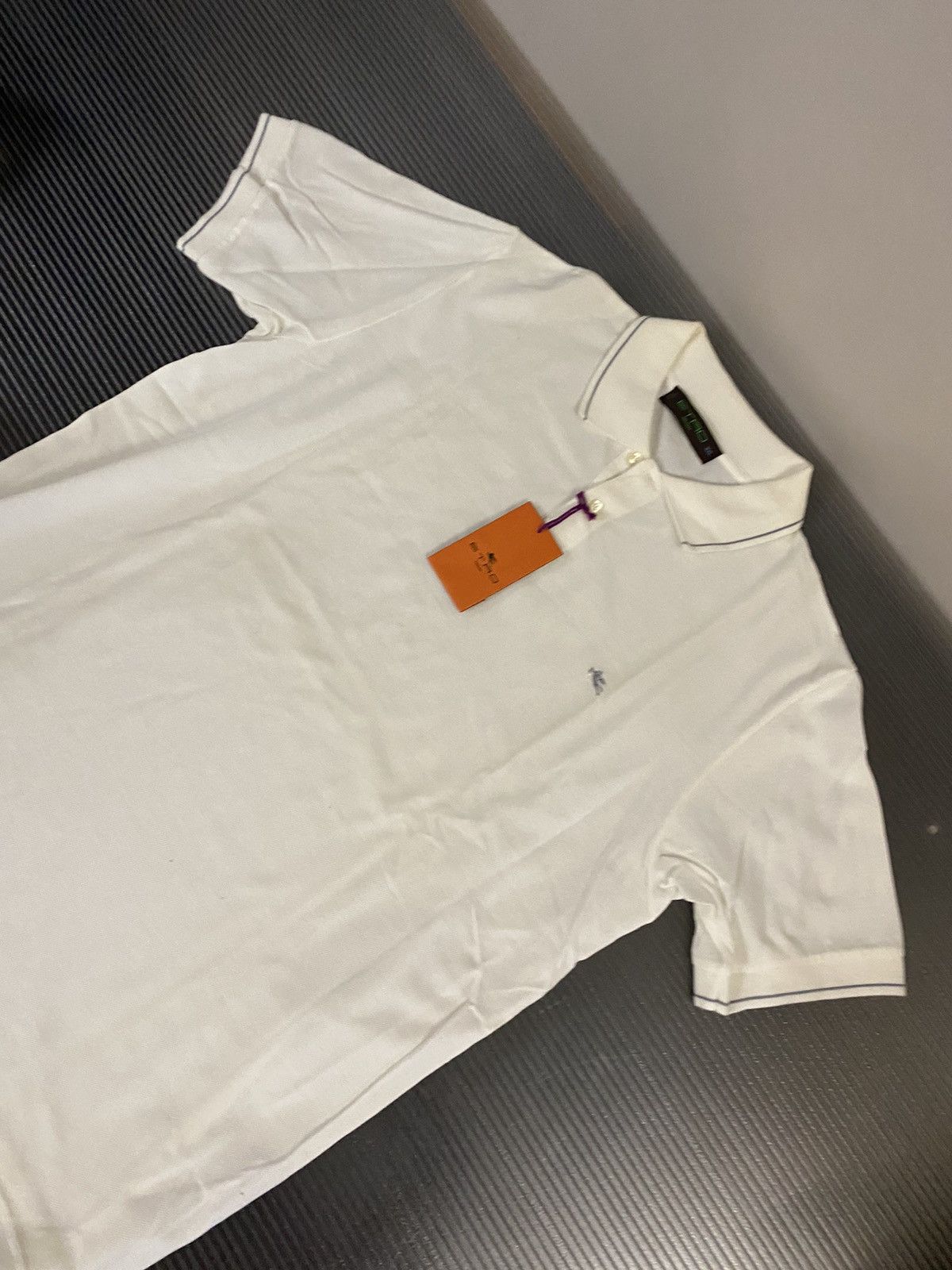 Etro Etro 🇮🇹 white open polo XXL NWT Size US XXL / EU 58 / 5 - 9 Thumbnail